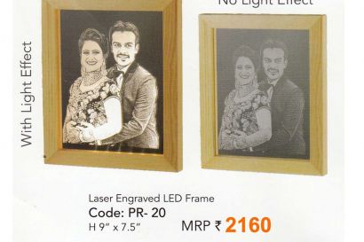 Laser Engraved LED Frame