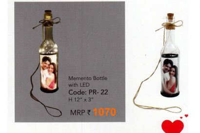 Memento Bottle With LED