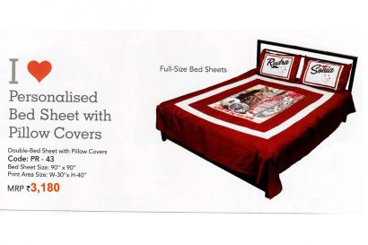 Double bed sheet with pillow covers