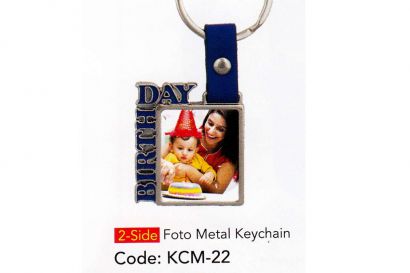 2-Side Photo Metal Keychain