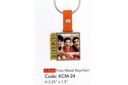 2-Side Photo Metal Keychain