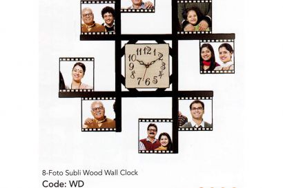 8-Foto Subli Wood Wooden Wall Clock