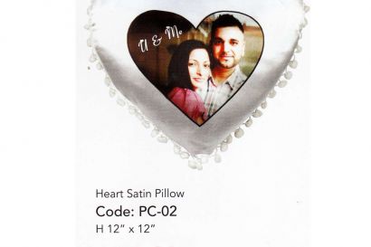 Heart Satin Pillow